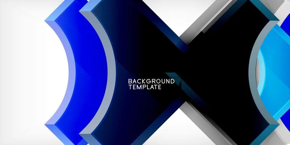 Square, arrow shapes with round elements Vector Illustration For Wallpaper Stockillustratie