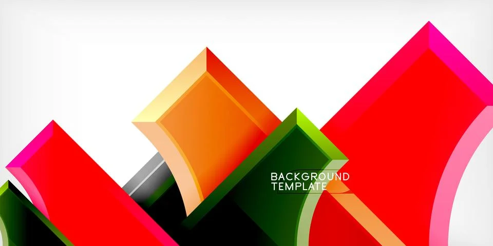 Square, arrow shapes with round elements Vector Illustration For Wallpaper 스톡 일러스트