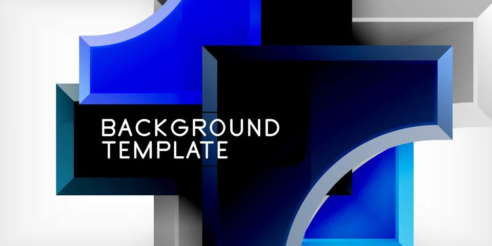 Square, arrow shapes with round elements Vector Illustration For Wallpaper Stock Illustration