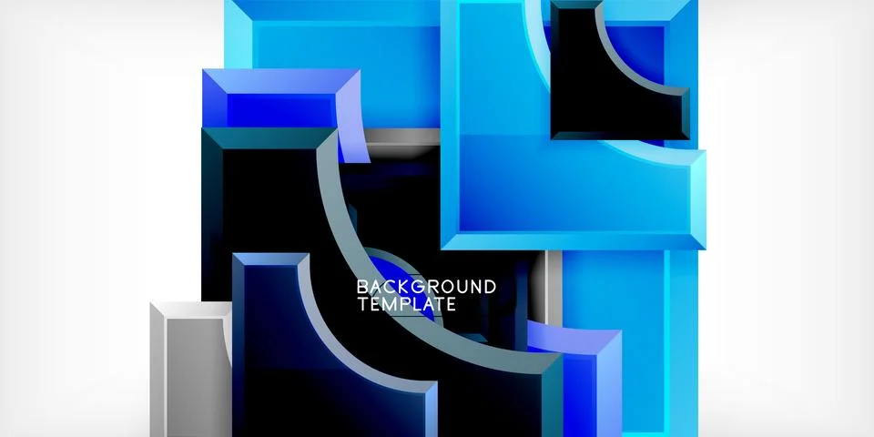 Square, arrow shapes with round elements Vector Illustration For Wallpaper 스톡 일러스트