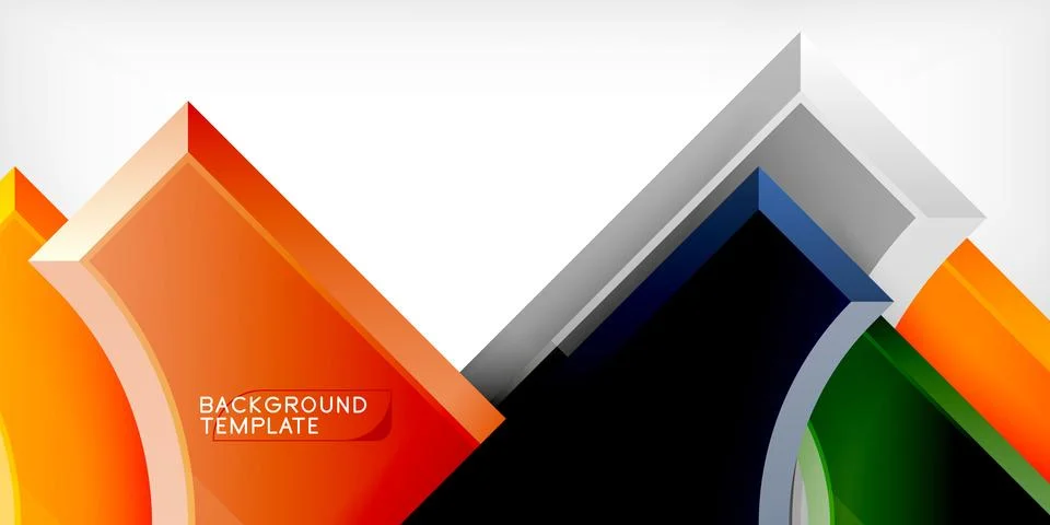 Square, arrow shapes with round elements Vector Illustration For Wallpaper 스톡 일러스트