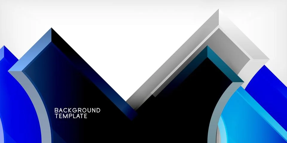 Square, arrow shapes with round elements Vector Illustration For Wallpaper Illustrazione stock