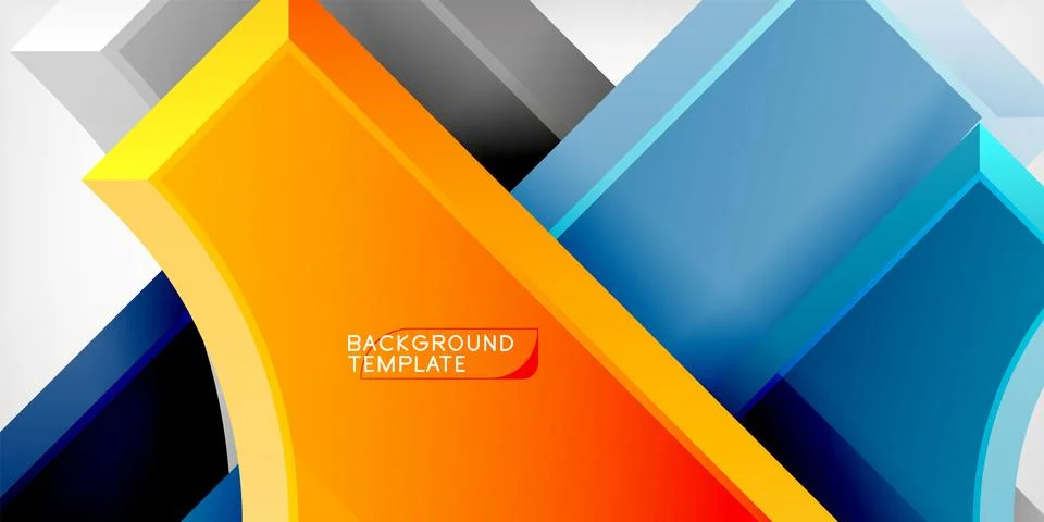 Square, arrow shapes with round elements Vector Illustration For Wallpaper Illustrazione stock