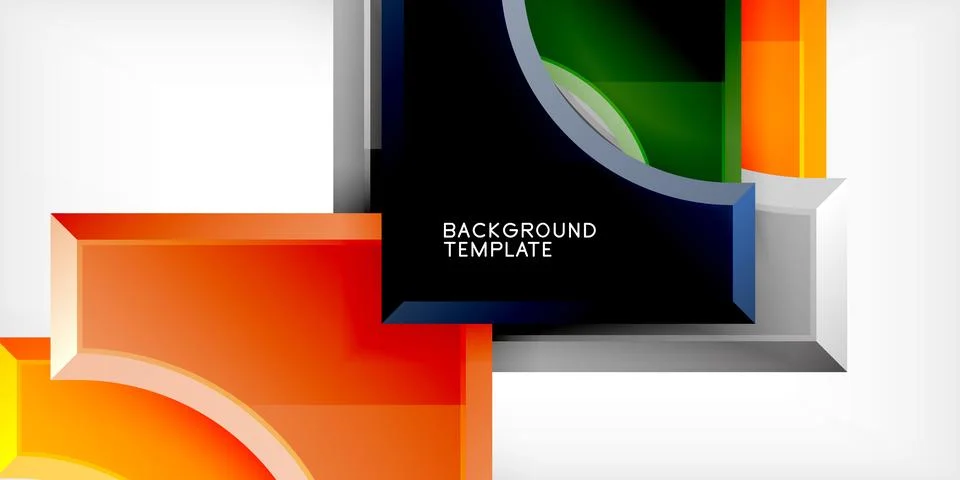 Square, arrow shapes with round elements Vector Illustration For Wallpaper 스톡 일러스트