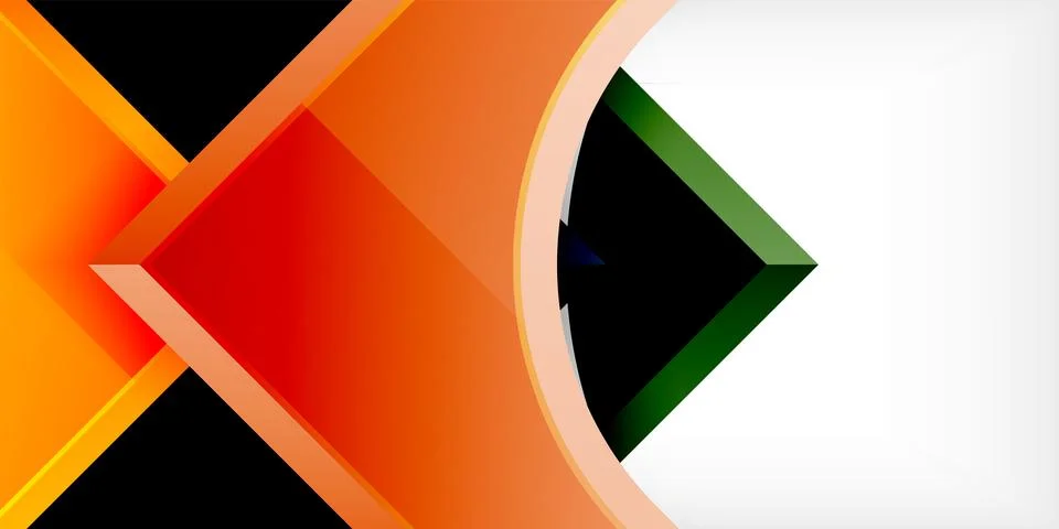 Square, arrow shapes with round elements Vector Illustration For Wallpaper 스톡 일러스트