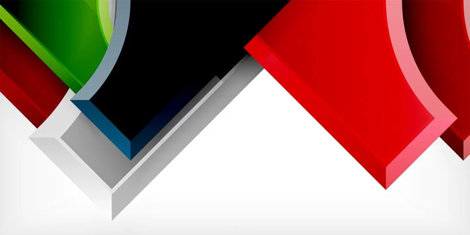 Square, arrow shapes with round elements Vector Illustration For Wallpaper Stockillustratie