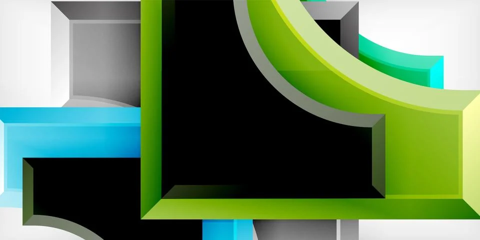 Square, arrow shapes with round elements Vector Illustration For Wallpaper イラスト素材