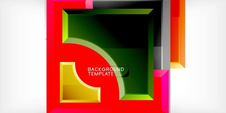 Square, arrow shapes with round elements Vector Illustration For Wallpaper 스톡 일러스트