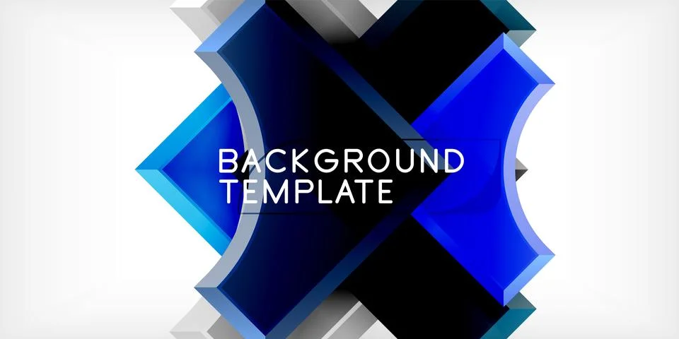 Square, arrow shapes with round elements Vector Illustration For Wallpaper Illustrazione stock