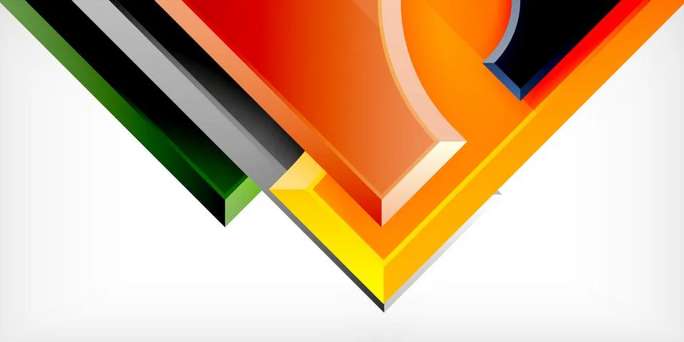 Square, arrow shapes with round elements Vector Illustration For Wallpaper 스톡 일러스트