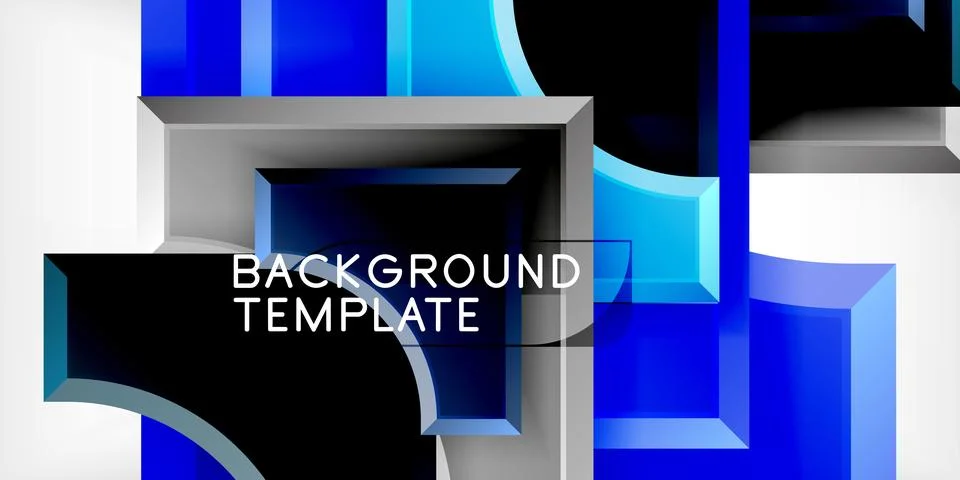 Square, arrow shapes with round elements Vector Illustration For Wallpaper Stock Illustration