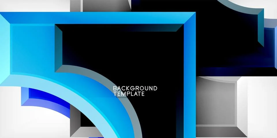 Square, arrow shapes with round elements Vector Illustration For Wallpaper Illustrazione stock