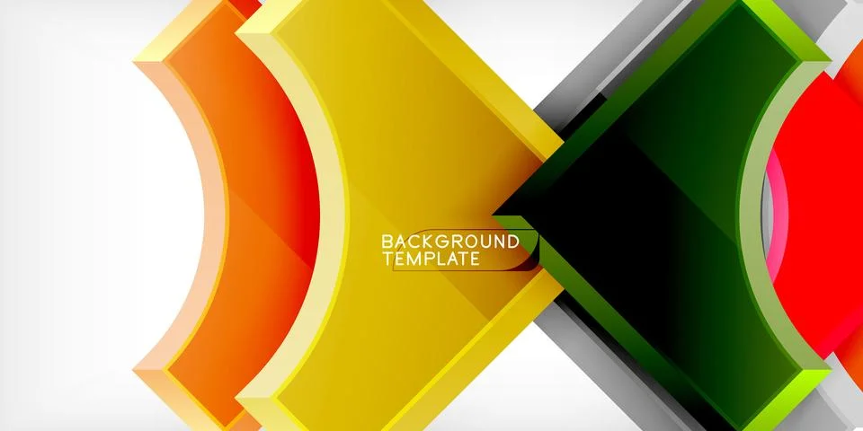Square, arrow shapes with round elements Vector Illustration For Wallpaper 스톡 일러스트