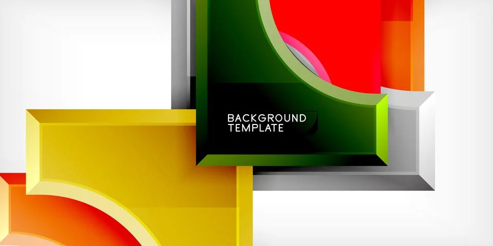 Square, arrow shapes with round elements Vector Illustration For Wallpaper 스톡 일러스트