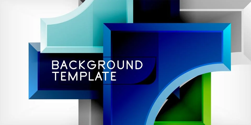 Square, arrow shapes with round elements Vector Illustration For Wallpaper Stock Illustration