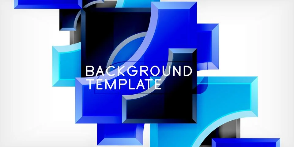 Square, arrow shapes with round elements Vector Illustration For Wallpaper Illustrazione stock