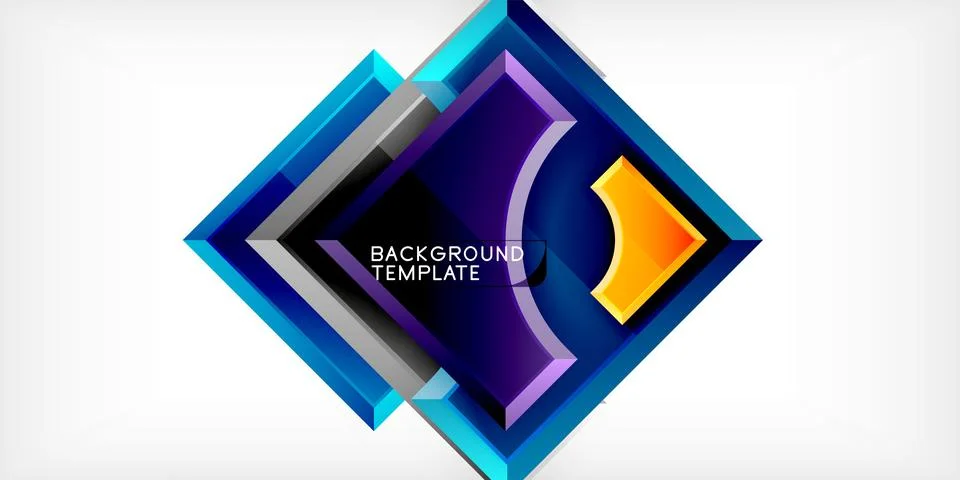 Square, arrow shapes with round elements Vector Illustration For Wallpaper 스톡 일러스트