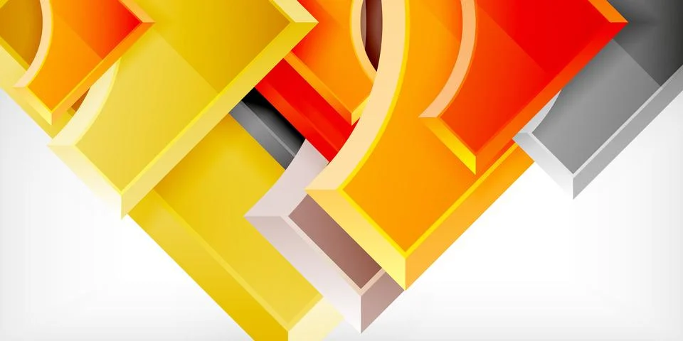 Square, arrow shapes with round elements Vector Illustration For Wallpaper 스톡 일러스트