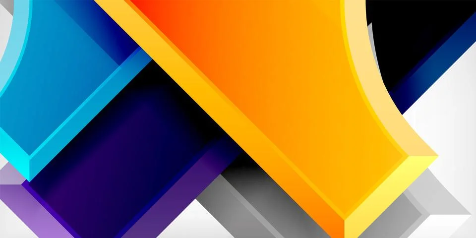 Square, arrow shapes with round elements Vector Illustration For Wallpaper 스톡 일러스트