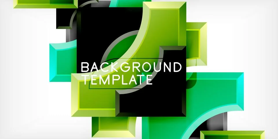 Square, arrow shapes with round elements Vector Illustration For Wallpaper Stock Illustration