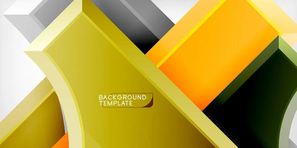 Square, arrow shapes with round elements Vector Illustration For Wallpaper Illustrazione stock