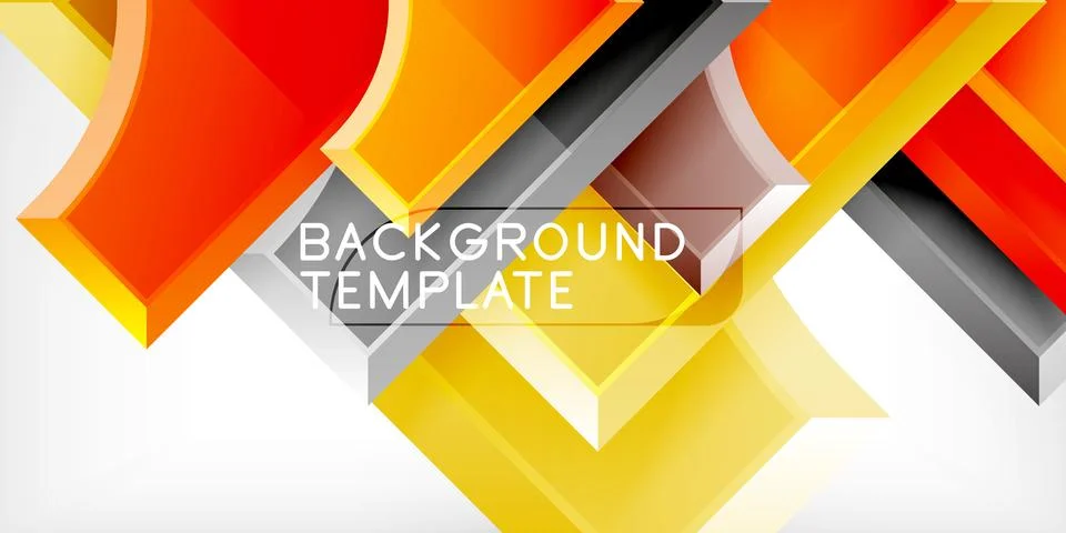 Square, arrow shapes with round elements Vector Illustration For Wallpaper Stock Illustration