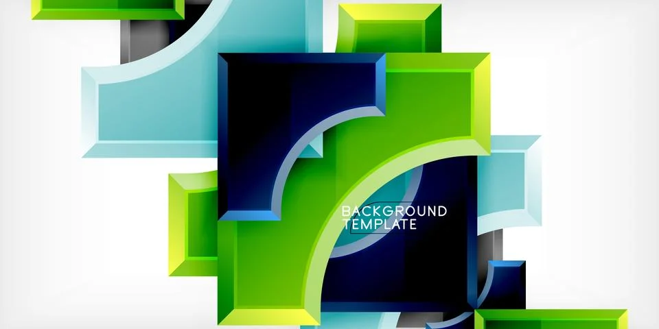 Square, arrow shapes with round elements Vector Illustration For Wallpaper 스톡 일러스트