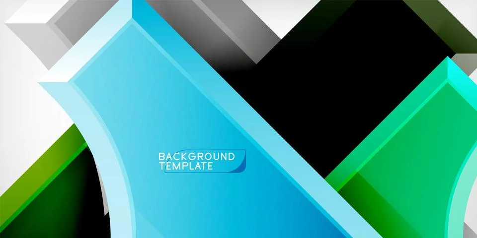 Square, arrow shapes with round elements Vector Illustration For Wallpaper Stock Illustration