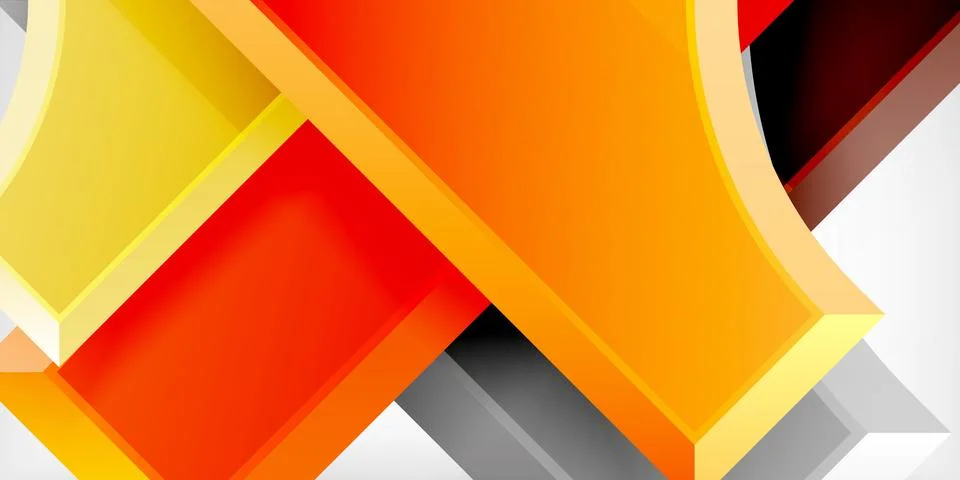 Square, arrow shapes with round elements Vector Illustration For Wallpaper Stock Illustration