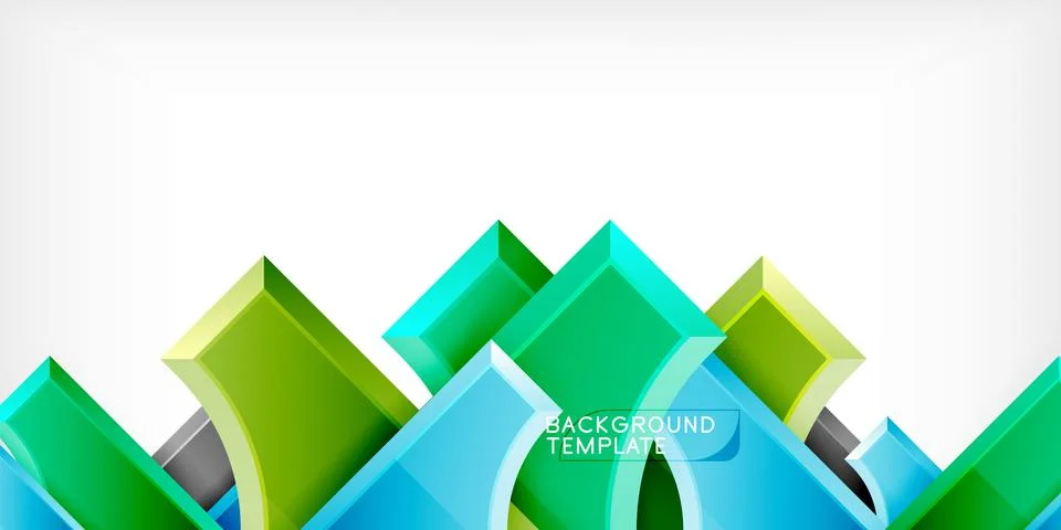 Square, arrow shapes with round elements Vector Illustration For Wallpaper イラスト素材