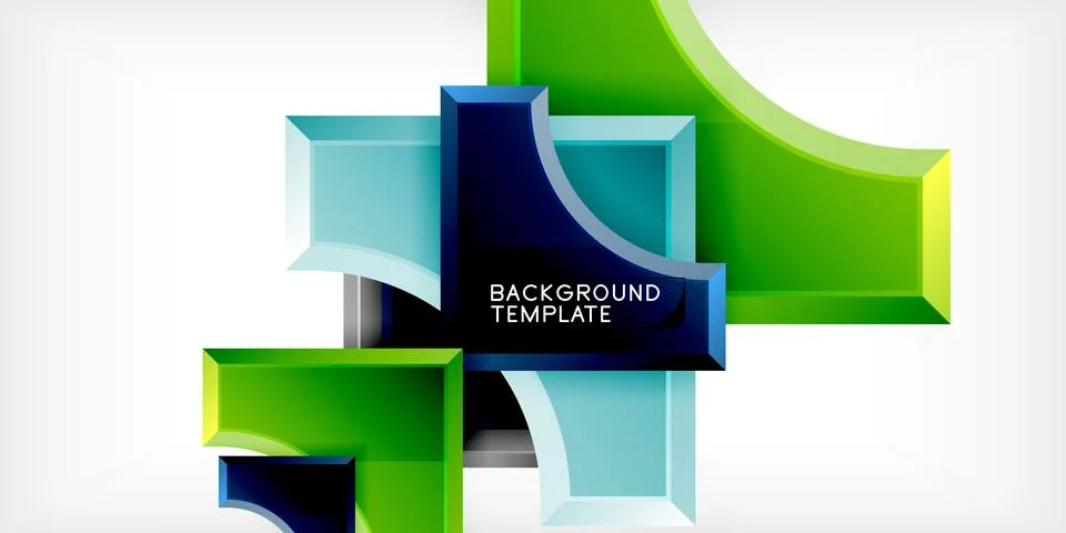 Square, arrow shapes with round elements Vector Illustration For Wallpaper イラスト素材