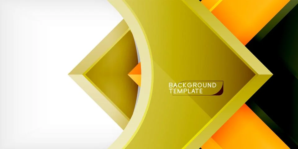 Square, arrow shapes with round elements Vector Illustration For Wallpaper Stock Illustration