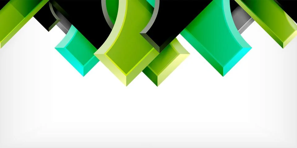 Square, arrow shapes with round elements Vector Illustration For Wallpaper Stock Illustration