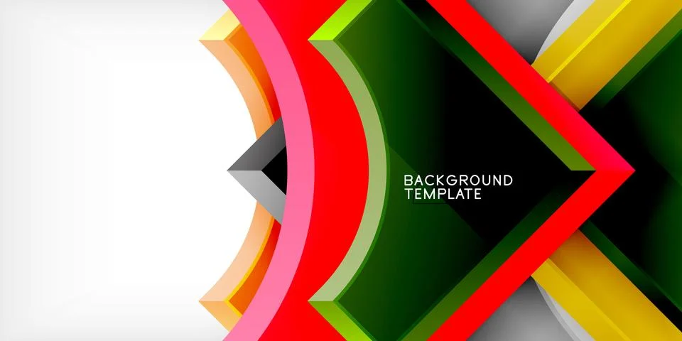 Square, arrow shapes with round elements Vector Illustration For Wallpaper 스톡 일러스트