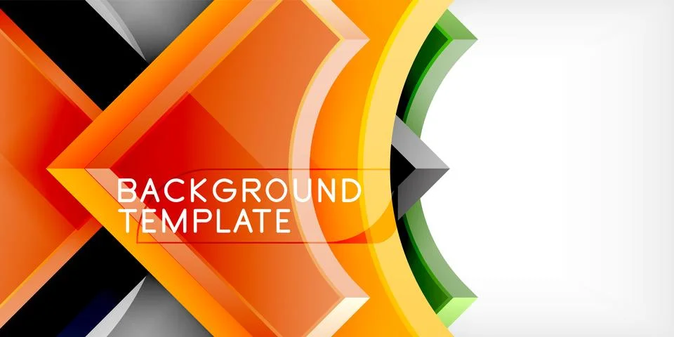 Square, arrow shapes with round elements Vector Illustration For Wallpaper Illustrazione stock