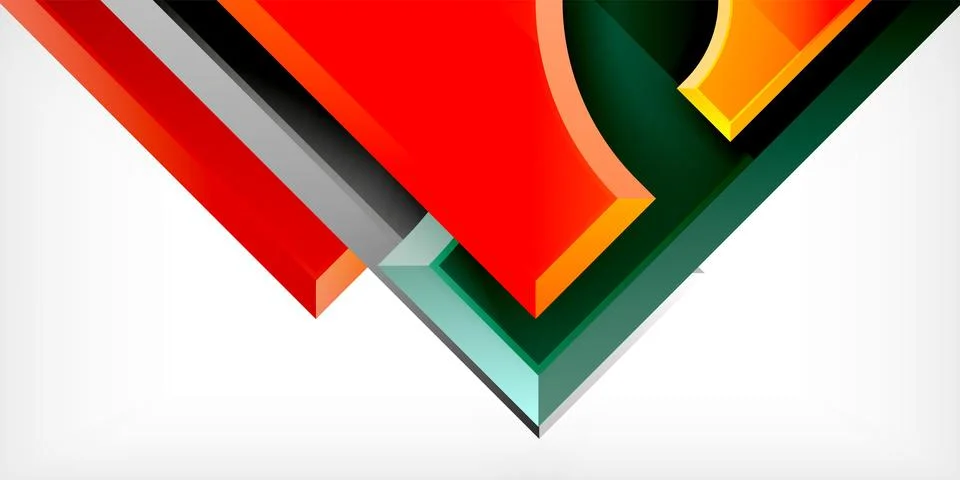 Square, arrow shapes with round elements Vector Illustration For Wallpaper Illustrazione stock