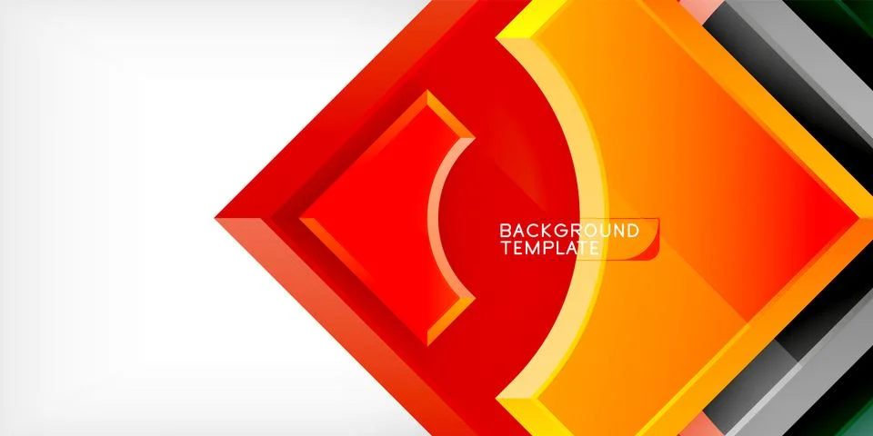 Square, arrow shapes with round elements Vector Illustration For Wallpaper 스톡 일러스트