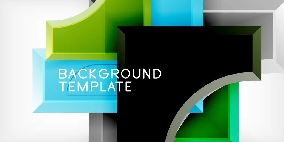 Square, arrow shapes with round elements Vector Illustration For Wallpaper Illustrazione stock