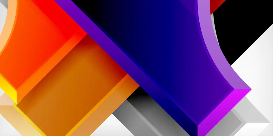 Square, arrow shapes with round elements Vector Illustration For Wallpaper Illustrazione stock