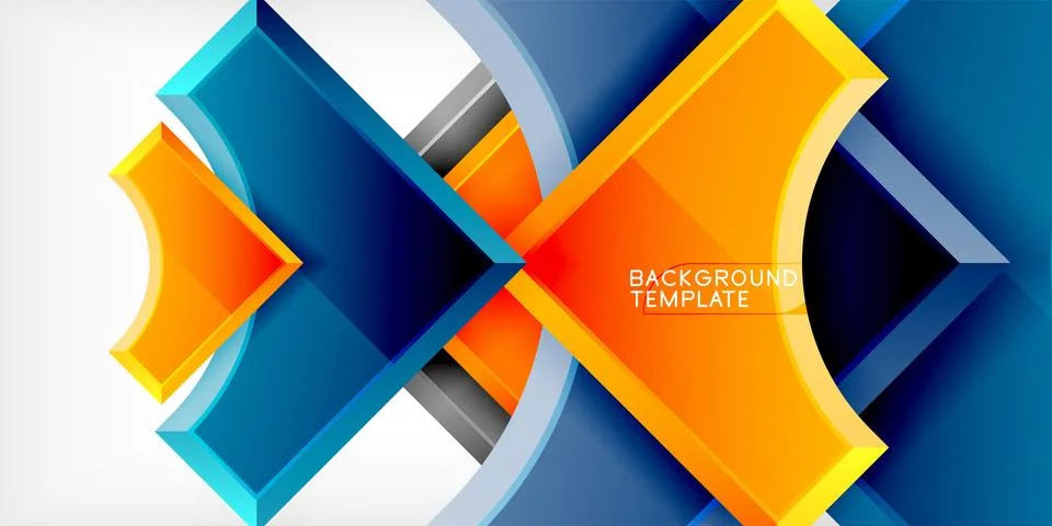 Square, arrow shapes with round elements Vector Illustration For Wallpaper 스톡 일러스트