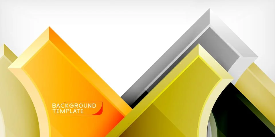 Square, arrow shapes with round elements Vector Illustration For Wallpaper イラスト素材