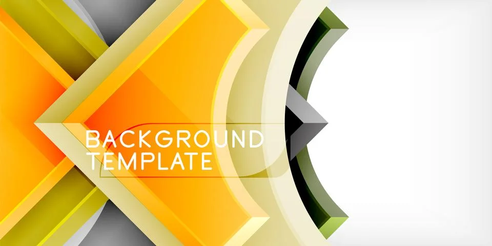 Square, arrow shapes with round elements Vector Illustration For Wallpaper Stock Illustration