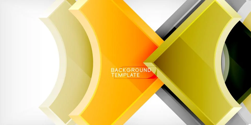 Square, arrow shapes with round elements Vector Illustration For Wallpaper イラスト素材