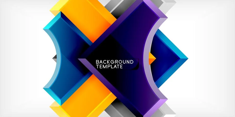 Square, arrow shapes with round elements Vector Illustration For Wallpaper 스톡 일러스트