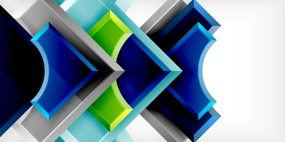 Square, arrow shapes with round elements Vector Illustration For Wallpaper 스톡 일러스트