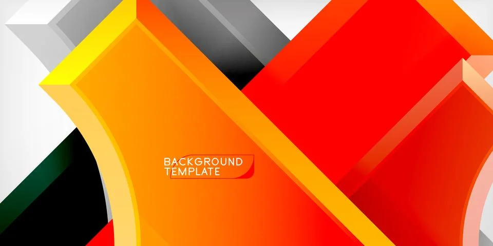 Square, arrow shapes with round elements Vector Illustration For Wallpaper Illustrazione stock