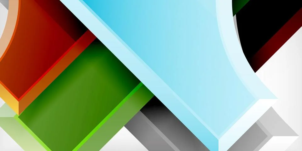 Square, arrow shapes with round elements Vector Illustration For Wallpaper Stock Illustration