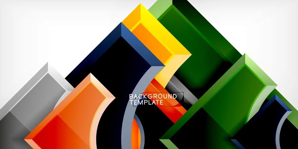 Square, arrow shapes with round elements Vector Illustration For Wallpaper 스톡 일러스트