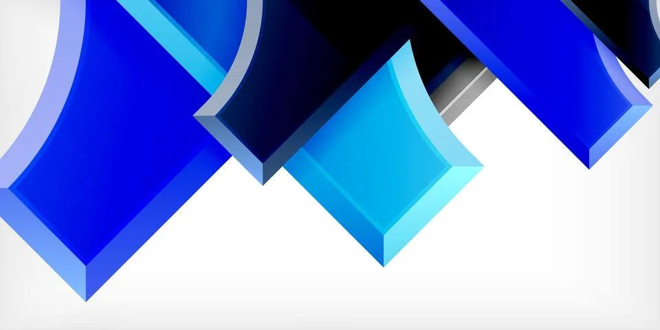 Square, arrow shapes with round elements Vector Illustration For Wallpaper Illustrazione stock