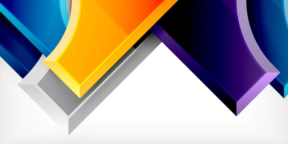 Square, arrow shapes with round elements Vector Illustration For Wallpaper 스톡 일러스트